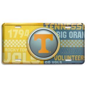 Tennessee Volunteers NCAA Bullseye License Plate